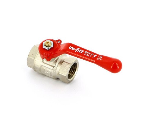 Кран шаровой ВВ 1/2" UNI-FITT полнопроходной рычаг Кран шаровой ВВ 1/2" UNI-FITT полнопроходной рычаг