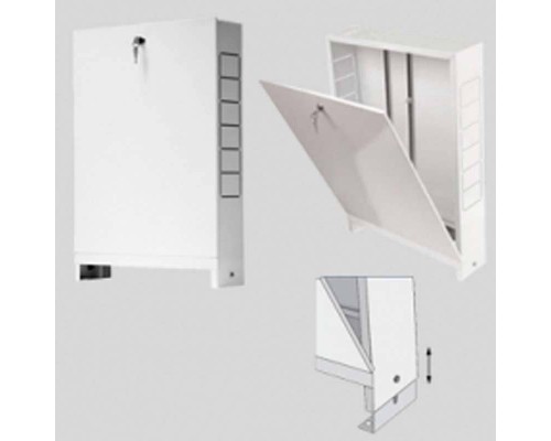 Шкаф коллекторный металлический накладной UNI-FITT 704х651-691х125 Шкаф коллекторный металлический накладной UNI-FITT 704х651-691х125