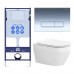 SET AQUATEK ЛЕЯ-016 4в1 (рама AQUATEK Standard INS-0000012+крепеж KKI-0000002+клавиша KDI-0000016+унитаз ЛЕЯ AQ1199-00 с тонким сиденьем soft-close) SET AQUATEK ЛЕЯ cm-016 4в1
