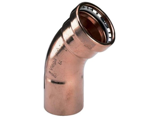 Угол-вставка пресс 45 град. медь Profipress VIEGA 54