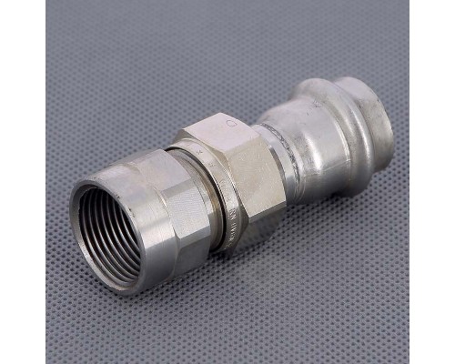 Муфта разъёмная пресс-В с плоской прокладкой нержавеющая сталь Sanpress Inox VIEGA 22x3/4"