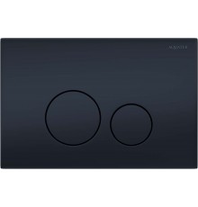 KDI-0000037 (023D) Панель смыва нержавеющая сталь, цвет Черный матовый (клавиши круглые) KDI-0000037