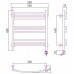 Стилье Формат 10 Полотенцесушитель электрический 50x60h см, цвет: без покрытия 00510-6050