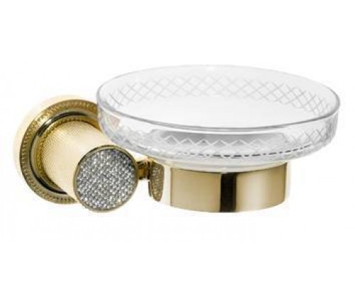 Boheme Royal Cristal Мыльница круглая подвесная, цвет: золото 10923-G Boheme Royal Cristal Мыльница круглая подвесная, цвет: золото 10923-G