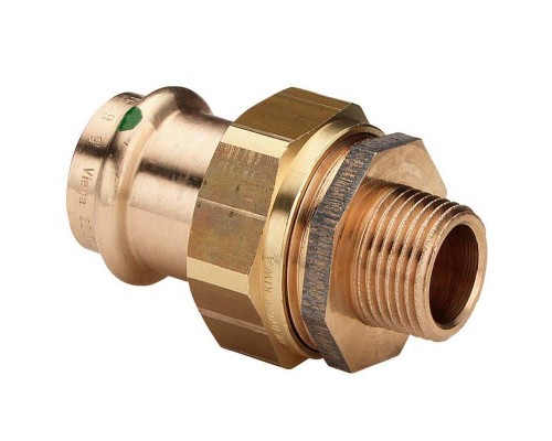 Муфта разъёмная пресс-Н бронза Sanpress VIEGA 42х1 1/2"