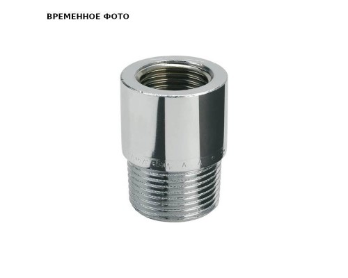 Переходник круглый НВ 1/2" x 3/4" бронза хромированная