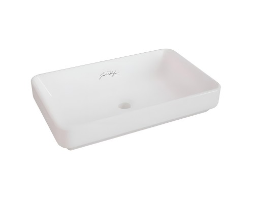 EVU002-00 VOX прямоугольная раковина-чаша для установки на столешницу, белая EVU002-00