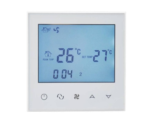 Термостат Wilma комнатный W-therm-1(white) белый стеклянный АС220 16А 86*86*13,3 мм
