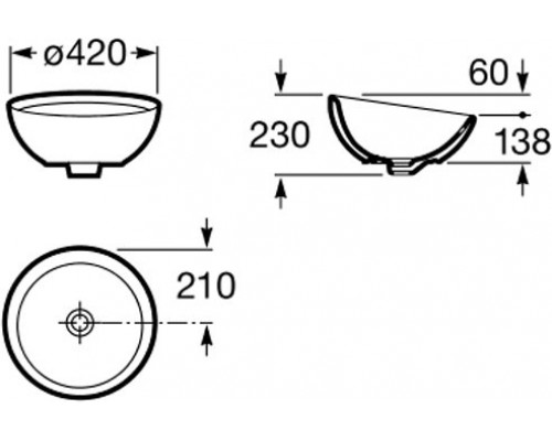 327876000 Bol раковина-чаша D420х230 327876000