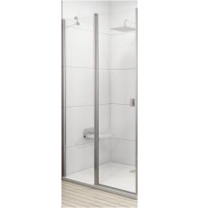 CRV2-100 дверь CHROME для комбинации с дверью или стенкой блестящий+стекло Transparent. 1QVA0C00Z1