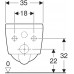 500.500.01.1 Geberit Xeno² Унитаз подвесной безободковый Rimfree® 500.500.01.1