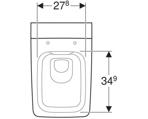 500.500.01.1 Geberit Xeno² Унитаз подвесной безободковый Rimfree® 500.500.01.1