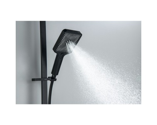 AQ2019MB ЛИБРА душевой гарнитур 3jet 68 см, матовый черный AQ2019MB