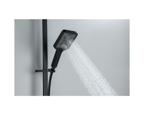 AQ2019MB ЛИБРА душевой гарнитур 3jet 68 см, матовый черный AQ2019MB
