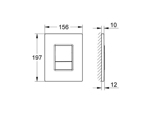PNN-0000004 (025С-1Q) Панель смыва Оружейная сталь для INSP-0000002 Pneumo N PNN-0000004