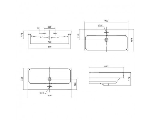 1A2519K0SDZ90 Набор: 1A251901SDZ90 Тумба-умывальник Сканди 90 Бел/Дуб Рустикальный/ 1WH501629 Раковина Адриана 90 1A2519K0SDZ90