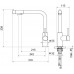 AQ1386CR ЕВРОПА смеситель для кухни с подключением к фильтру питьевой воды AQ1386CR