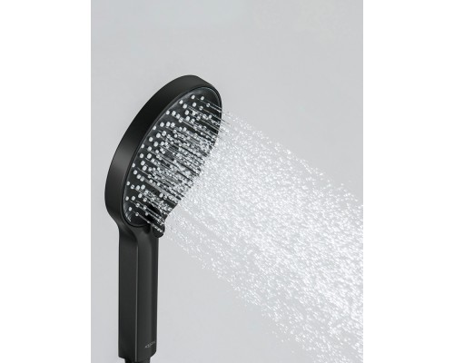 AQ2035MB ЛУГАНО душевой набор 3jet, матовый черный AQ2035MB