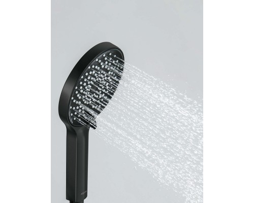 AQ2035MB ЛУГАНО душевой набор 3jet, матовый черный AQ2035MB