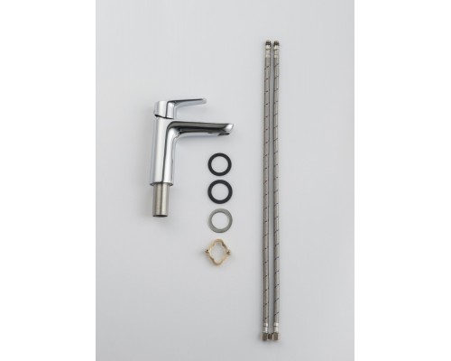 AQ1110CR БЕТТА смеситель для раковины 98, без донного клапана AQ1110CR