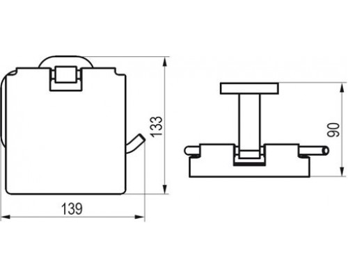 Держатель для туалетной бумаги CR 400.00 X07P191