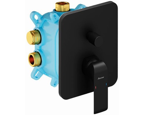 Смеситель настенный с переключателем FL 065.20 для R-box черный X070179