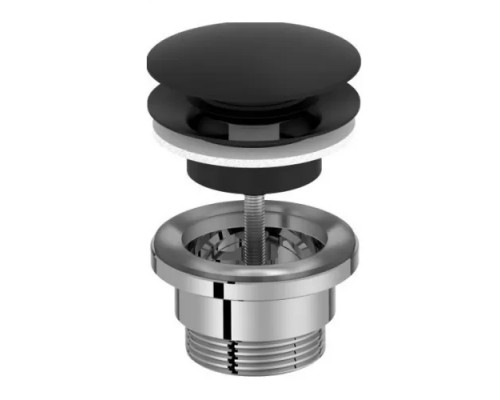 E30536-BL Push-open сливной набор для раковины матовый черный E30536-BL