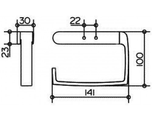 11662010000 ELEGANCE Держатель для туалетной бумаги, открытый, хром 11662010000