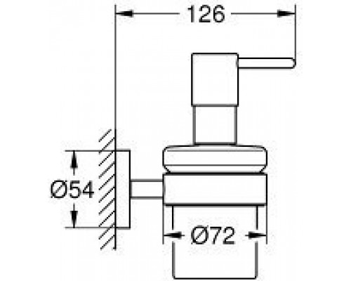40448001 Essentials Дозатор жидкого мыла с держ. 40448001