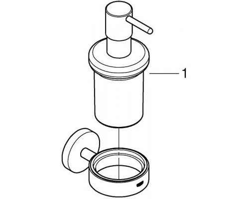 40448001 Essentials Дозатор жидкого мыла с держ. 40448001