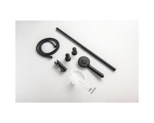 AQ2013MB БЕТТА душевой гарнитур 3jet 65 см, матовый черный AQ2013MB