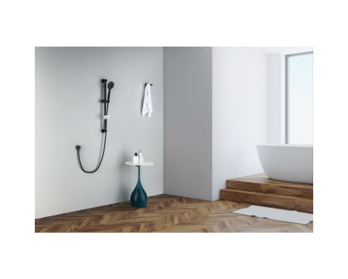 AQ2013MB БЕТТА душевой гарнитур 3jet 65 см, матовый черный AQ2013MB