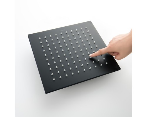 AQ2076MB квадратный верхний душ 2502507 мм, матовый черный AQ2076MB