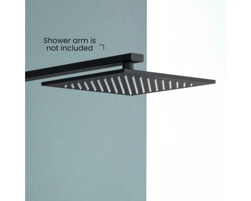 AQ2076MB квадратный верхний душ 2502507 мм, матовый черный AQ2076MB