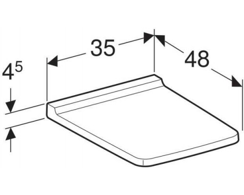 500.537.01.1 Geberit Xeno² Сиденье с механизмом плавного закрывания (soft close) ОТДЕЛЬНО НЕ ПРОДАВАТЬ!!! 500.537.01.1