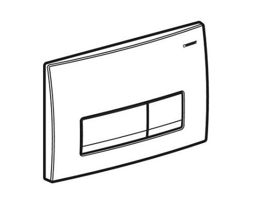 115.119.14.1 Смывная клавиша Geberit Delta50, для двойного смыва: Черный матовый 115.119.14.1