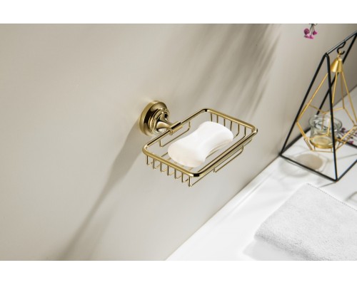 AQ4533PG КЛАССИК мыльница решетка, полир. золото AQ4533PG