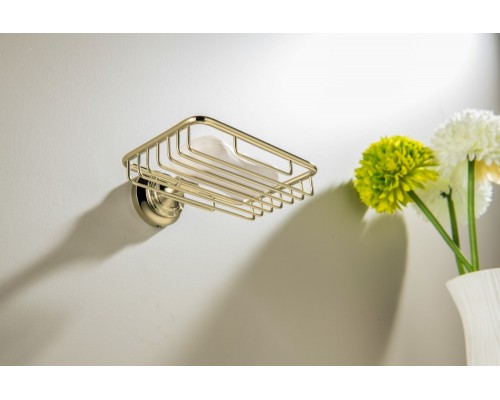 AQ4533PG КЛАССИК мыльница решетка, полир. золото AQ4533PG
