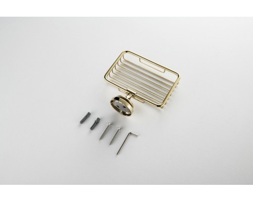 AQ4533PG КЛАССИК мыльница решетка, полир. золото AQ4533PG