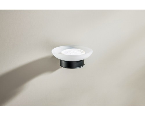 AQ4503MB КЛАССИК мыльница, матовый черный AQ4503MB