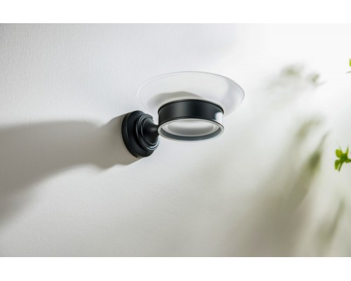 AQ4503MB КЛАССИК мыльница, матовый черный AQ4503MB