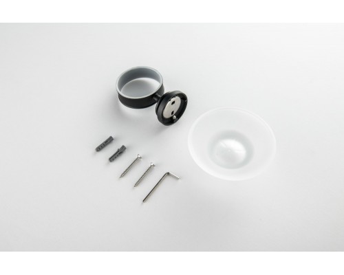 AQ4503MB КЛАССИК мыльница, матовый черный AQ4503MB