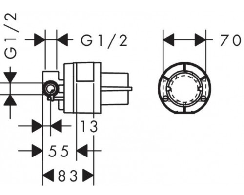 71658000S Set HG Vernis Shape смеситель для душа (71658000+13620180) 71658000S
