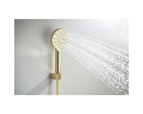 AQ2033BG ОБЕРОН душевой набор Select 120 3 jet, шлиф. золото AQ2033BG