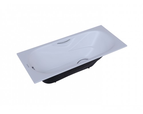 AQ8050FH-00 ГАММА ванна чугунная эмалированная 1500x750 в комплекте с 4-мя ножками и 2-мя ручками AQ8050FH-00