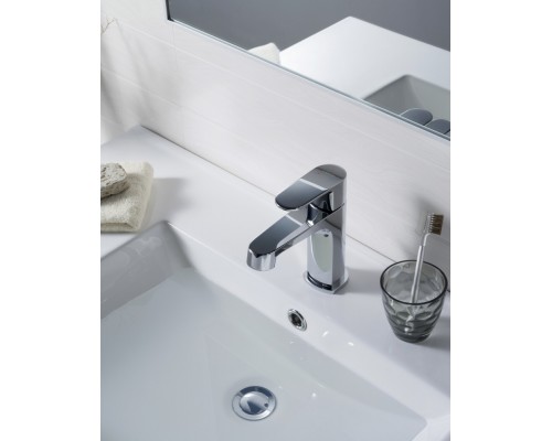 AQ1210CR ОБЕРОН смеситель для раковины 98, без донного клапана AQ1210CR