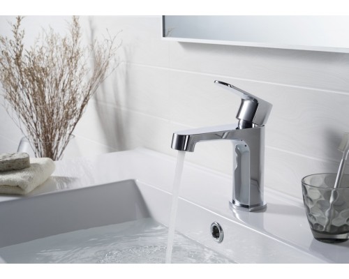 AQ1210CR ОБЕРОН смеситель для раковины 98, без донного клапана AQ1210CR