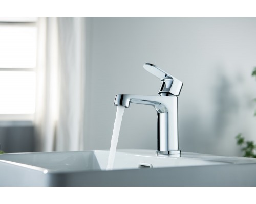 AQ1210CR ОБЕРОН смеситель для раковины 98, без донного клапана AQ1210CR