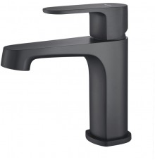 AQ1210MB ОБЕРОН смеситель для раковины 98, без донного клапана, матовый черный AQ1210MB