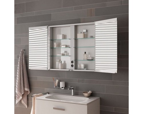 12802171301 ROYAL MATCH Зеркальный шкаф 800700160 мм LED подсветка вертикальная 12802171301